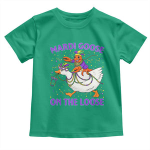 Funny Mardi Gras Toddler T Shirt Goose Crawfish Carnival Trendy Meme TS14 Irish Green Print Your Wear