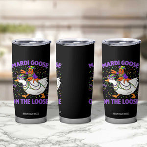 Funny Mardi Gras Tumbler Cup Goose Crawfish Carnival Trendy Meme TS14 Print Your Wear