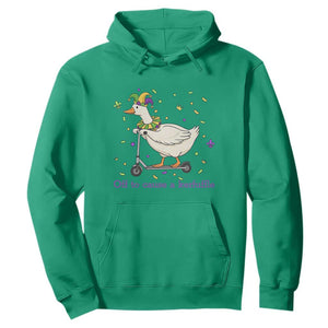 Mardi Gras Silly Goose Hoodie Off To Cause A Kerfuffle TS14 Irish Green Print Your Wear