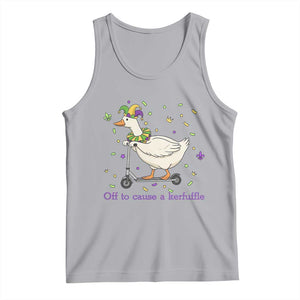 Mardi Gras Silly Goose Tank Top Off To Cause A Kerfuffle TS14 Athletic Heather Print Your Wear