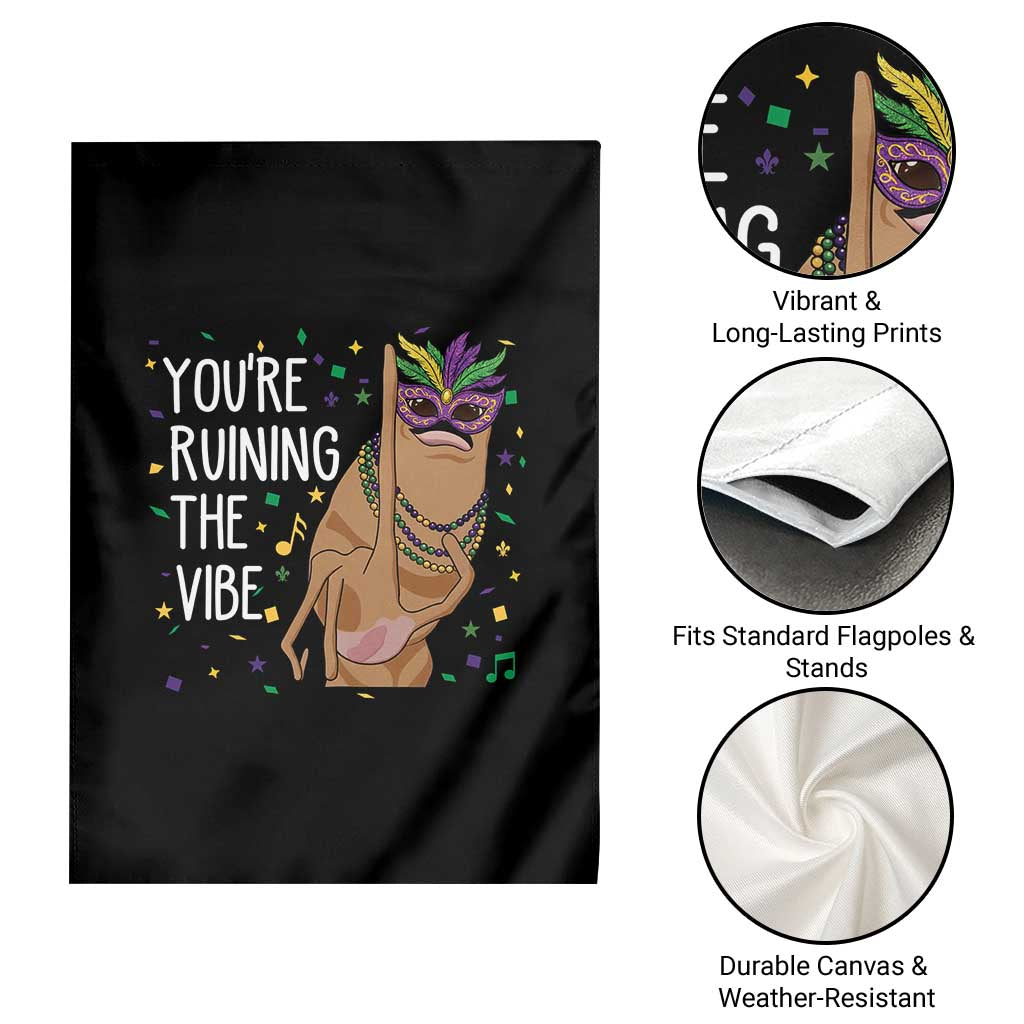 Funny Mardi Gras Garden Flag Marcus The Worm Carnival Trendy Meme TS14 Print Your Wear