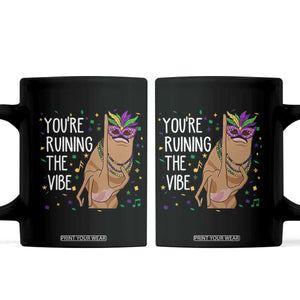 Funny Mardi Gras Coffee Mug Marcus The Worm Carnival Trendy Meme TS14 Black Print Your Wear
