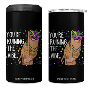 Funny Mardi Gras 4 in 1 Can Cooler Tumbler Marcus The Worm Carnival Trendy Meme TS14 One Size: 16 oz Black Print Your Wear
