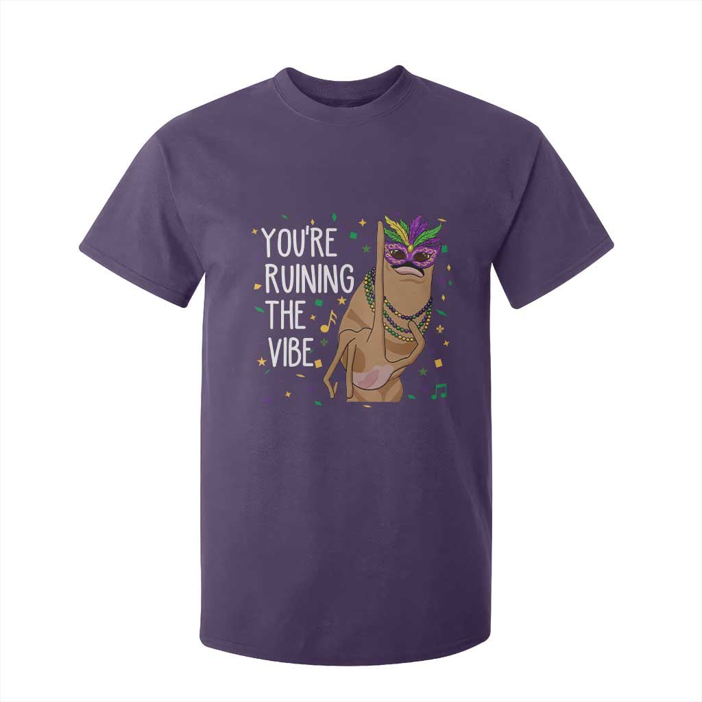 Funny Mardi Gras T Shirt For Kid Marcus The Worm Carnival Trendy Meme TS14 Purple Print Your Wear