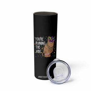 Funny Mardi Gras Skinny Tumbler Marcus The Worm Carnival Trendy Meme TS14 Print Your Wear