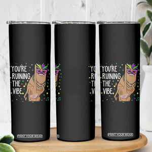 Funny Mardi Gras Skinny Tumbler Marcus The Worm Carnival Trendy Meme TS14 Print Your Wear