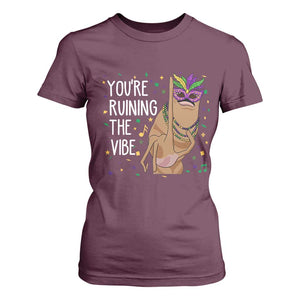 Funny Mardi Gras T Shirt For Women Marcus The Worm Carnival Trendy Meme TS14 Maroon Print Your Wear