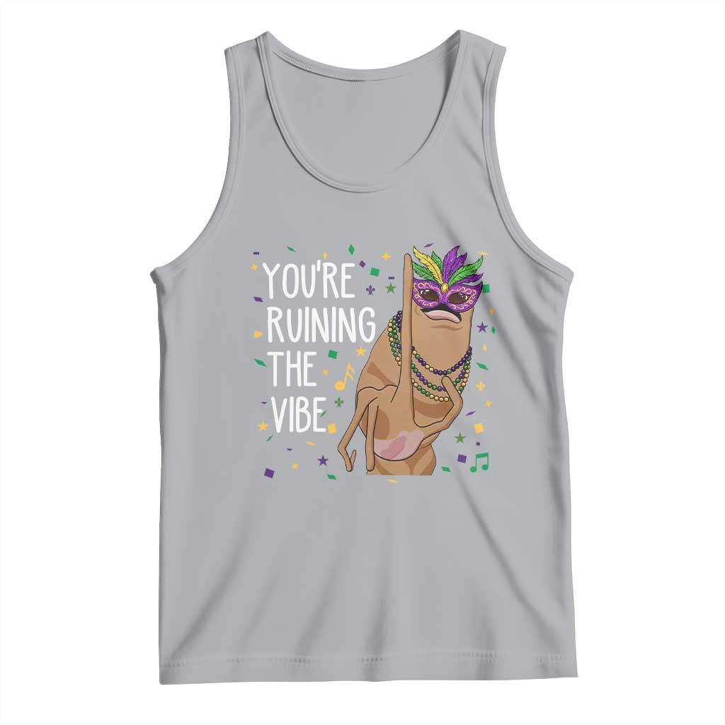 Funny Mardi Gras Tank Top Marcus The Worm Carnival Trendy Meme TS14 Athletic Heather Print Your Wear