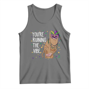 Funny Mardi Gras Tank Top Marcus The Worm Carnival Trendy Meme TS14 Black Heather Print Your Wear