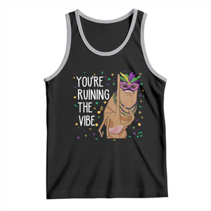 Funny Mardi Gras Tank Top Marcus The Worm Carnival Trendy Meme TS14 Black Athletic Heather Print Your Wear