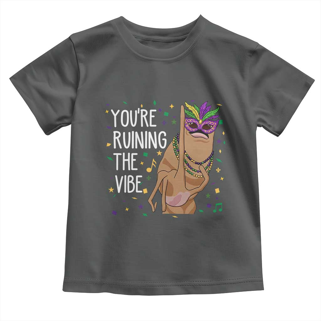 Funny Mardi Gras Toddler T Shirt Marcus The Worm Carnival Trendy Meme TS14 Dark Heather Print Your Wear