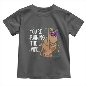 Funny Mardi Gras Toddler T Shirt Marcus The Worm Carnival Trendy Meme TS14 Dark Heather Print Your Wear
