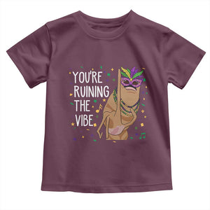 Funny Mardi Gras Toddler T Shirt Marcus The Worm Carnival Trendy Meme TS14 Maroon Print Your Wear