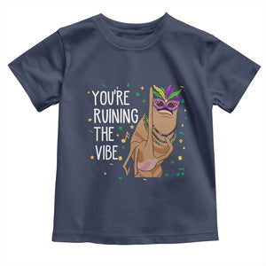 Funny Mardi Gras Toddler T Shirt Marcus The Worm Carnival Trendy Meme TS14 Navy Print Your Wear