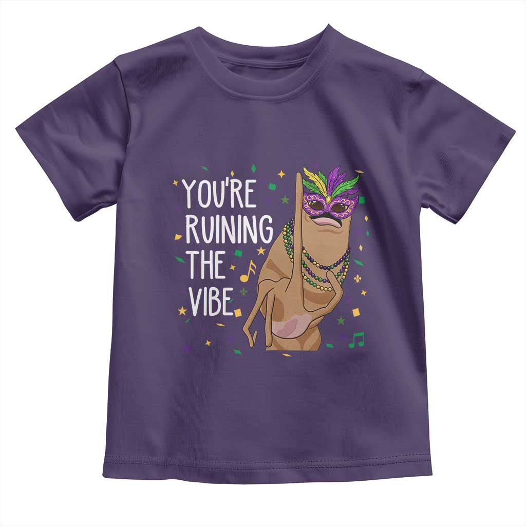 Funny Mardi Gras Toddler T Shirt Marcus The Worm Carnival Trendy Meme TS14 Purple Print Your Wear