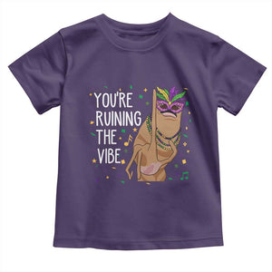 Funny Mardi Gras Toddler T Shirt Marcus The Worm Carnival Trendy Meme TS14 Purple Print Your Wear