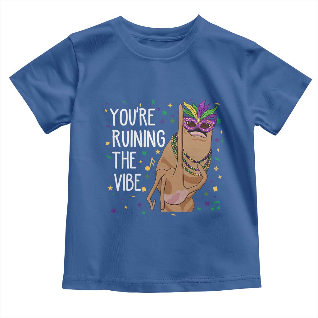 Funny Mardi Gras Toddler T Shirt Marcus The Worm Carnival Trendy Meme TS14 Royal Blue Print Your Wear
