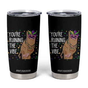 Funny Mardi Gras Tumbler Cup Marcus The Worm Carnival Trendy Meme TS14 Black Print Your Wear