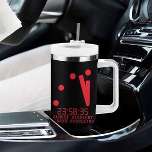 Doomsday Clock Armageddon Tumbler With Handle Almost Midnight Always Scrolling TS14 Print Your Wear
