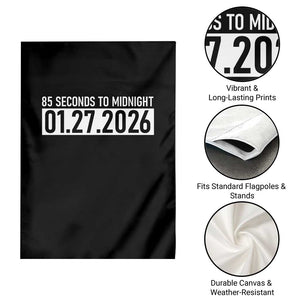Doomsday Clock Armageddon Garden Flag 85 Second To Midnight TS14 Print Your Wear
