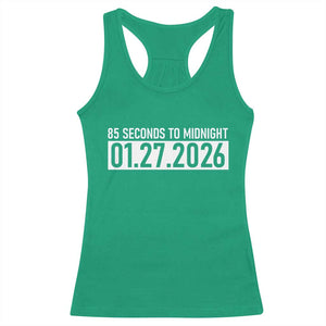 Doomsday Clock Armageddon Racerback Tank Top 85 Second To Midnight TS14 Irish Green Print Your Wear