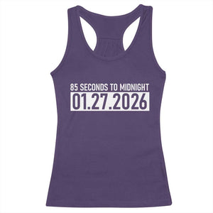 Doomsday Clock Armageddon Racerback Tank Top 85 Second To Midnight TS14 Purple Print Your Wear