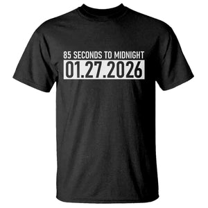 Doomsday Clock Armageddon T Shirt 85 Second To Midnight TS14 Black Print Your Wear