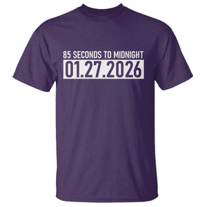 Doomsday Clock Armageddon T Shirt 85 Second To Midnight TS14 Purple Print Your Wear