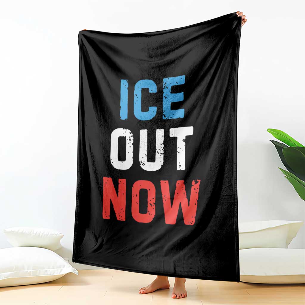 Ice Out Throw Blanket Minneapolis Resist ICE Immigration Rights Protest TS14 Print Your Wear