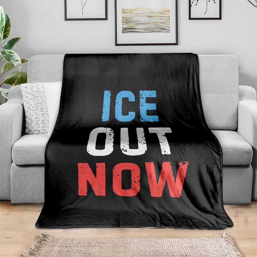 Ice Out Throw Blanket Minneapolis Resist ICE Immigration Rights Protest TS14 Print Your Wear