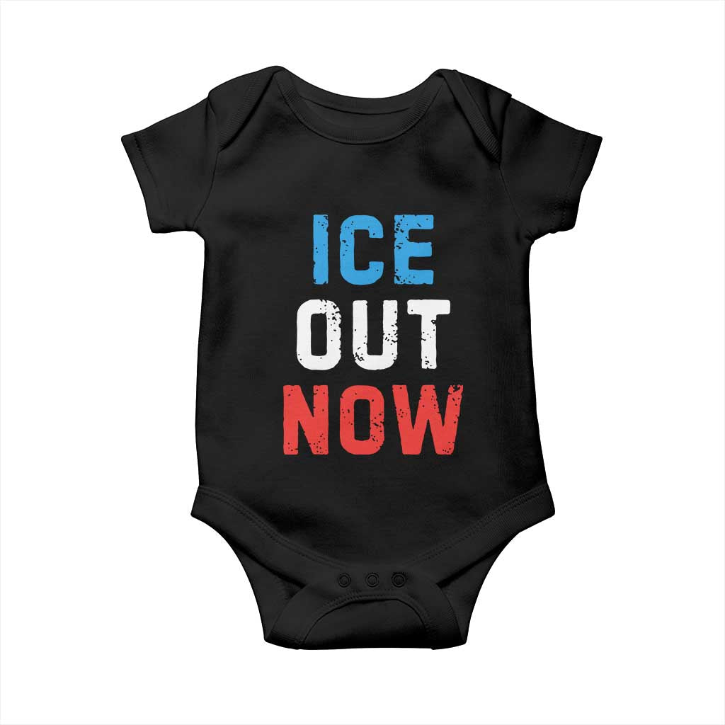 Ice Out Baby Onesie Minneapolis Resist ICE Immigration Rights Protest TS14 Black Print Your Wear