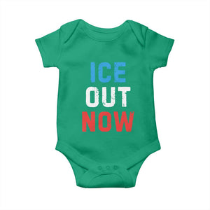 Ice Out Baby Onesie Minneapolis Resist ICE Immigration Rights Protest TS14 Irish Green Print Your Wear