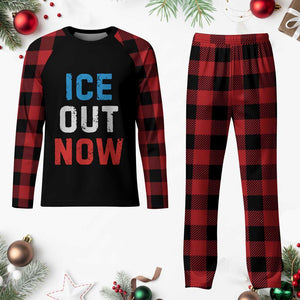 Ice Out Plaid Pajama Set Minneapolis Resist ICE Immigration Rights Protest TS14 Buffalo Plaid Print Your Wear