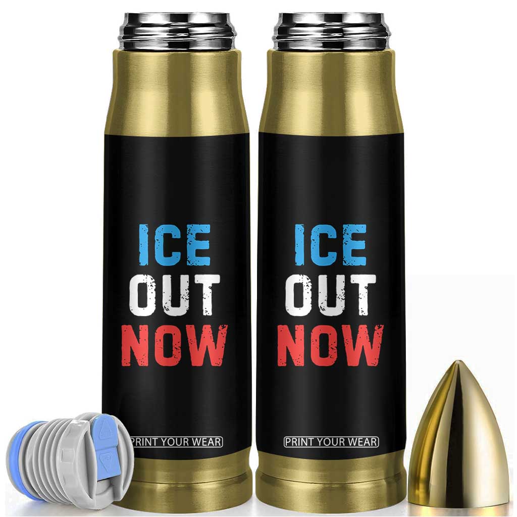 Ice Out Bullet Tumbler Minneapolis Resist ICE Immigration Rights Protest TS14 Black Print Your Wear