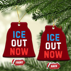 Ice Out Ceramic Ornament Minneapolis Resist ICE Immigration Rights Protest TS14 Print Your Wear