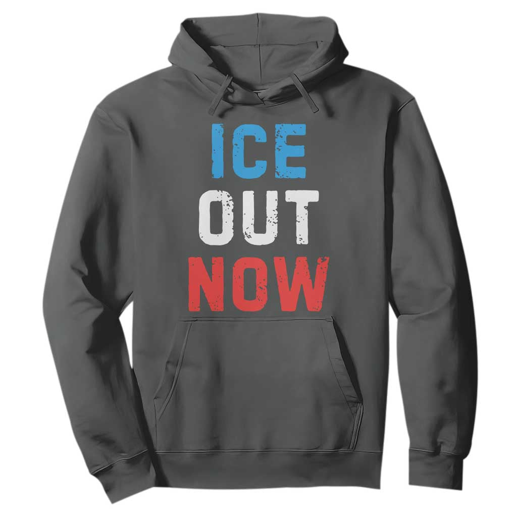 Ice Out Hoodie Minneapolis Resist ICE Immigration Rights Protest TS14 Dark Heather Print Your Wear