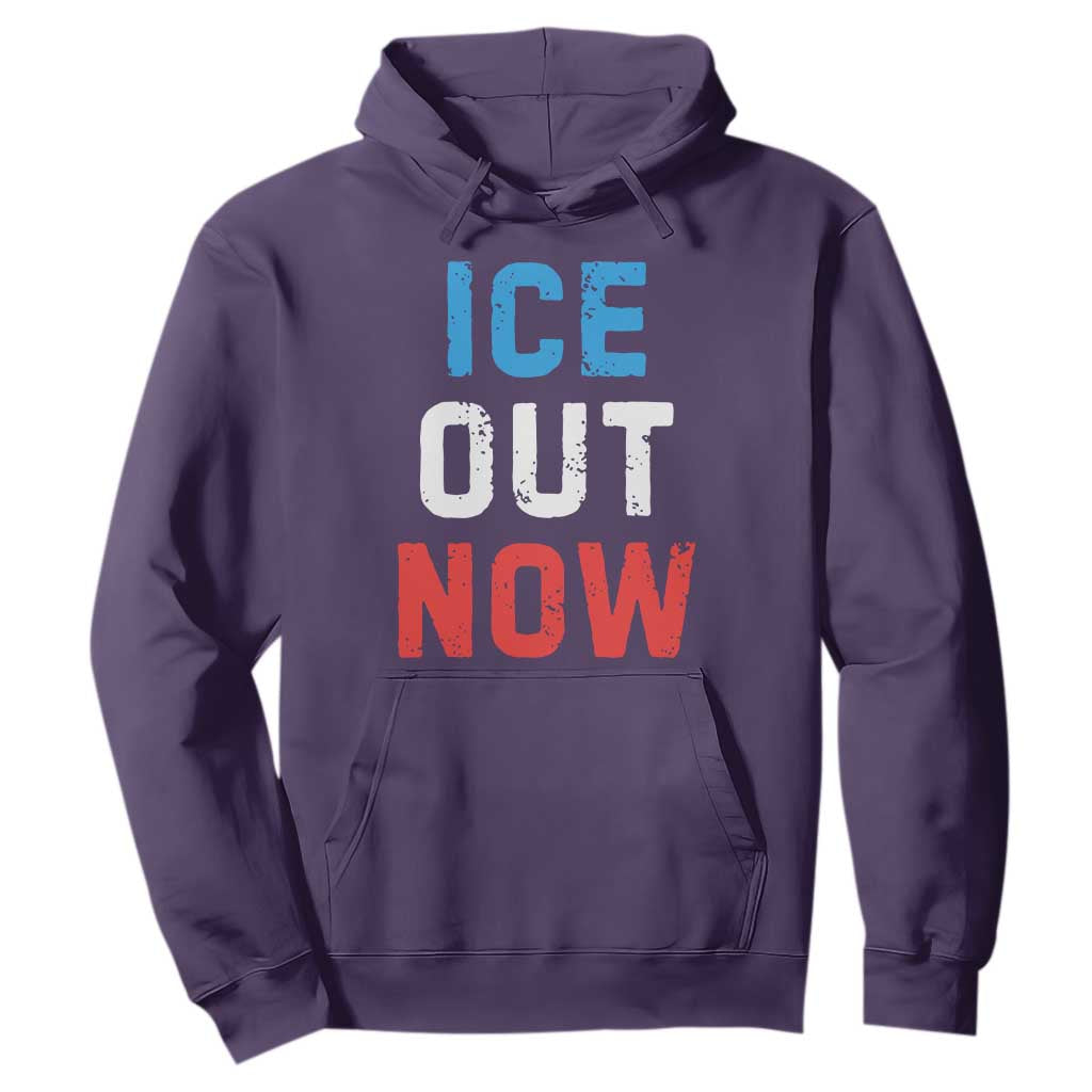 Ice Out Hoodie Minneapolis Resist ICE Immigration Rights Protest TS14 Purple Print Your Wear