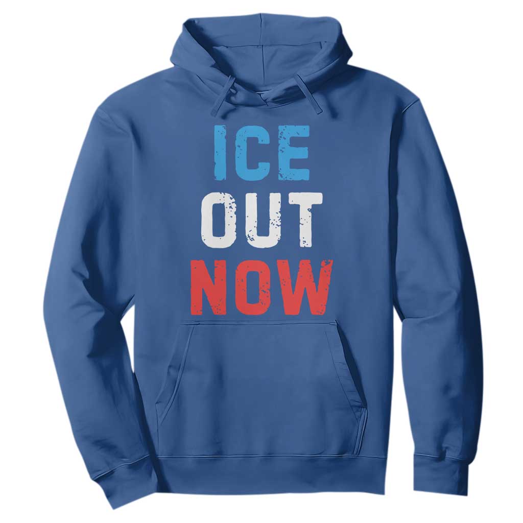 Ice Out Hoodie Minneapolis Resist ICE Immigration Rights Protest TS14 Royal Blue Print Your Wear