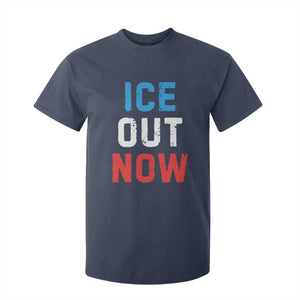Ice Out T Shirt For Kid Minneapolis Resist ICE Immigration Rights Protest TS14 Navy Print Your Wear