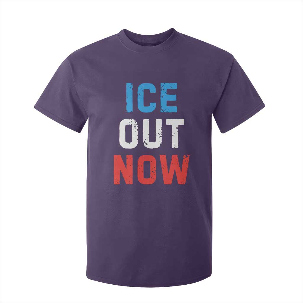 Ice Out T Shirt For Kid Minneapolis Resist ICE Immigration Rights Protest TS14 Purple Print Your Wear