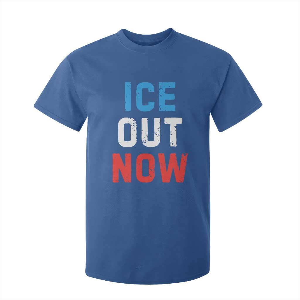 Ice Out T Shirt For Kid Minneapolis Resist ICE Immigration Rights Protest TS14 Royal Blue Print Your Wear