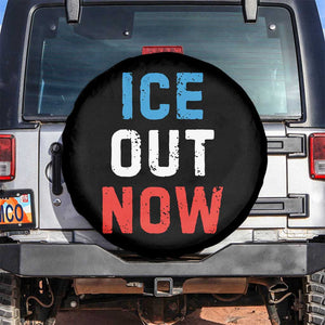 Ice Out Spare Tire Cover Minneapolis Resist ICE Immigration Rights Protest TS14 No hole Black Print Your Wear