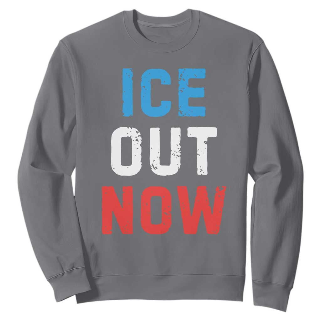 Ice Out Sweatshirt Minneapolis Resist ICE Immigration Rights Protest TS14 Charcoal Print Your Wear