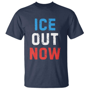 Ice Out T Shirt Minneapolis Resist ICE Immigration Rights Protest TS14 Navy Print Your Wear