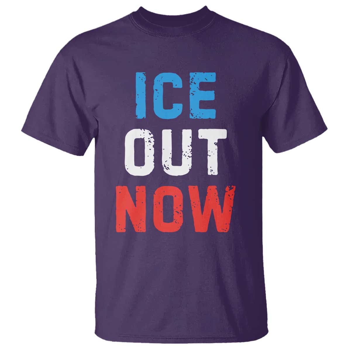 Ice Out T Shirt Minneapolis Resist ICE Immigration Rights Protest TS14 Purple Print Your Wear