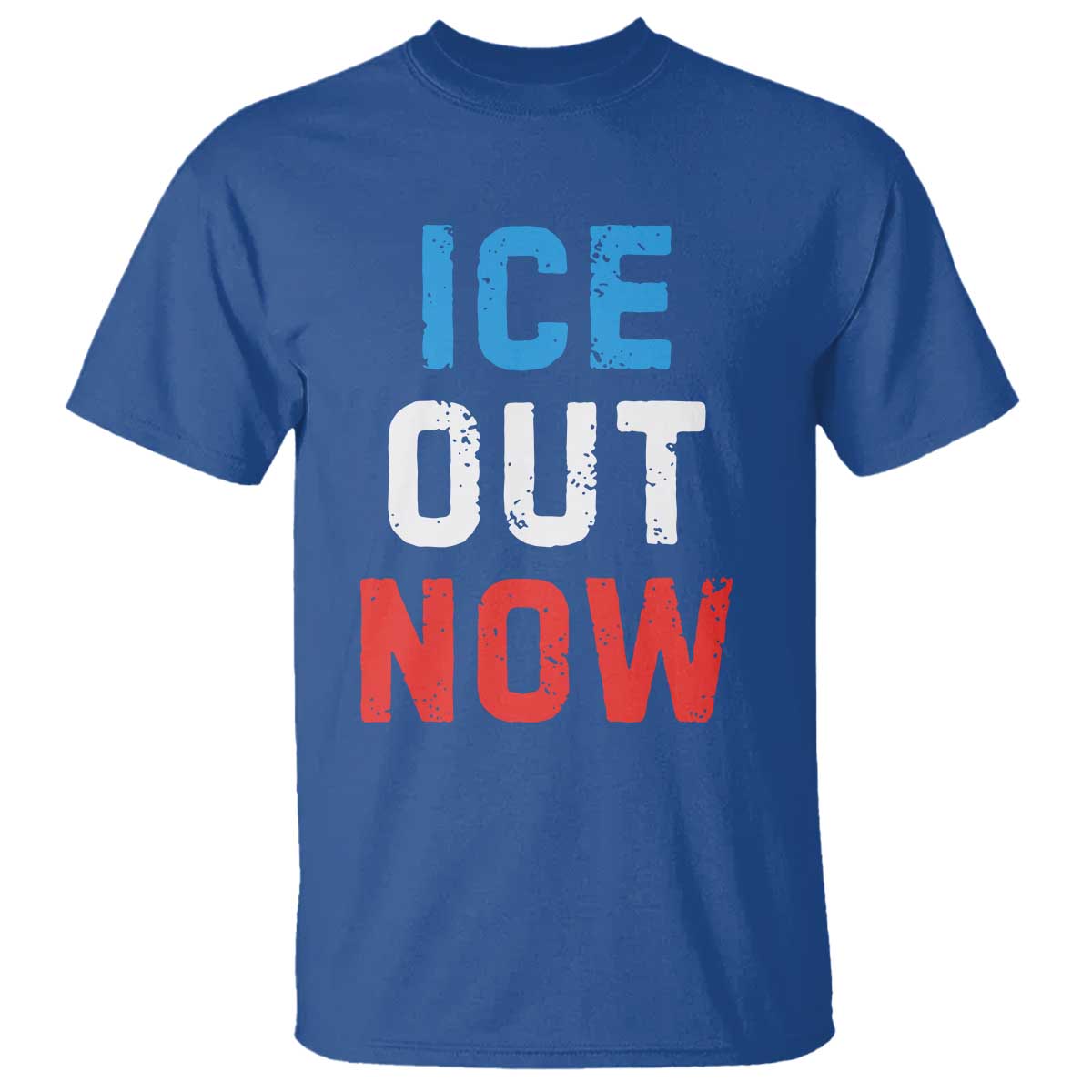 Ice Out T Shirt Minneapolis Resist ICE Immigration Rights Protest TS14 Royal Blue Print Your Wear