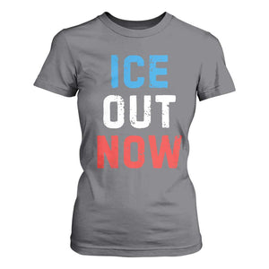 Ice Out T Shirt For Women Minneapolis Resist ICE Immigration Rights Protest TS14 Charcoal Print Your Wear