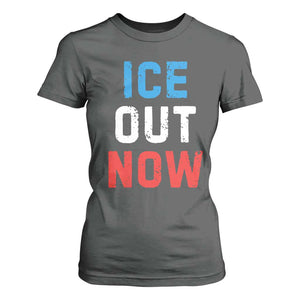 Ice Out T Shirt For Women Minneapolis Resist ICE Immigration Rights Protest TS14 Dark Heather Print Your Wear