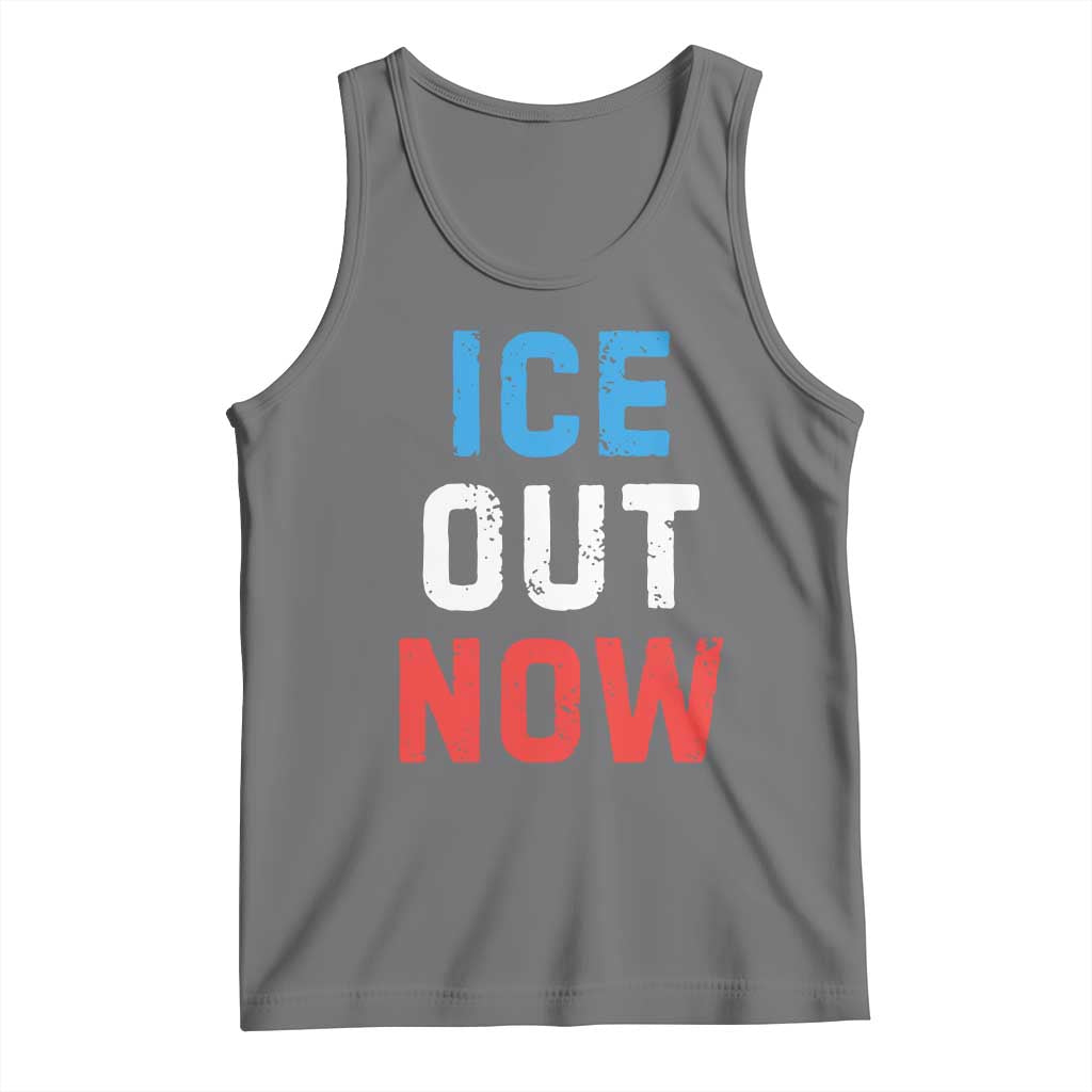 Ice Out Tank Top Minneapolis Resist ICE Immigration Rights Protest TS14 Black Heather Print Your Wear