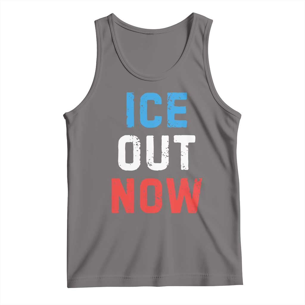 Ice Out Tank Top Minneapolis Resist ICE Immigration Rights Protest TS14 Deep Heather Print Your Wear